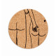 Dessous de plat - Couple nu de dos