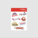 Planche de stickers - Bisou avec fleurs