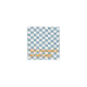 Serviette de table - Damier bleu "You can dance"