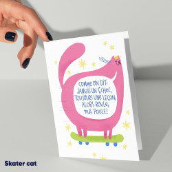 Carte double Alors roule, ma poule !