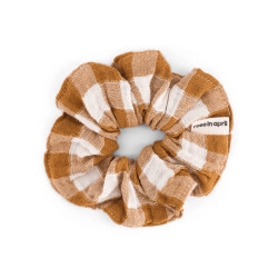 Chouchou Vichy - Ecru/caramel