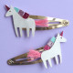 Barrettes cheveux - Licornes