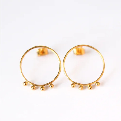 Puces Billes ring - Gold
