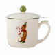 Tasse ourson Valentin avec couvercle