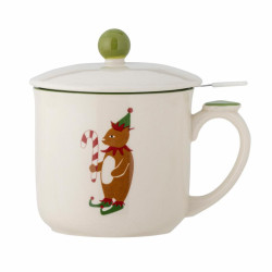 Tasse ourson Valentin avec couvercle
