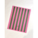Carnet Fabrique - Ligné rose/vert 