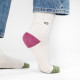 Chaussettes Vintage pailletées - Blanc - Taille 37/40