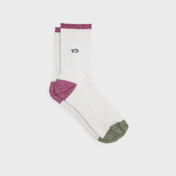 Chaussettes Vintage pailletées - Blanc - Taille 37/40
