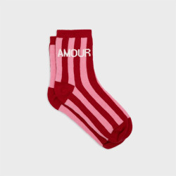 Chaussettes rayées - Amour - Taille 37/40