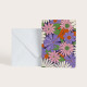 Carte Flower power parme "un peu, beaucoup, ..."