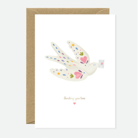Carte Sending love bird