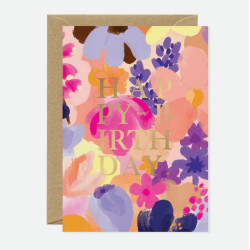 Carte HBDAY Flower garden