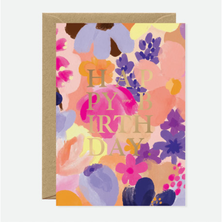 Carte HBDAY Flower garden
