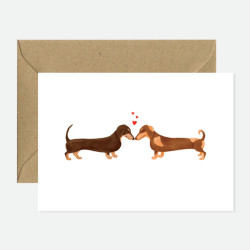 Carte Dachshunds lovers