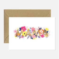 Carte Mama flowers