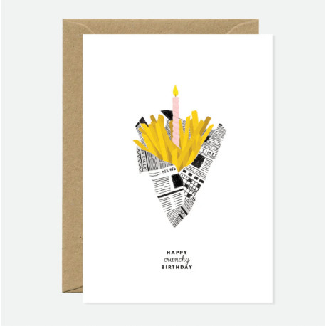 Carte Happy crunchy birthday