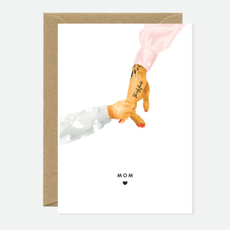 Carte Mom and baby hand