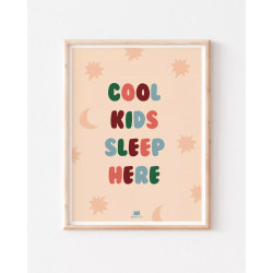 Affiche A3 - Cool kids sleep here