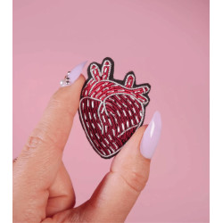 Broche Coeur humain