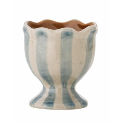 Coquetier Wila - rayé bleu