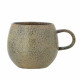 Mug rond en terre cuite Addison mat vert