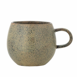 Mug rond en terre cuite Addison mat vert