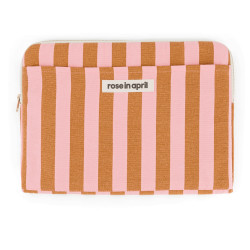 Housse d'ordinateur Octave - Rayure caramel / strawberry