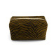 Trousse de toilette imprimé zèbre - Tapenade/noir