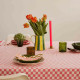 Nappe Zoe - Damier strawberry