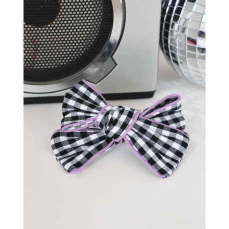 Barrette Molly - Vichy noir