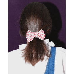 Barrette Molly - Vichy rouge