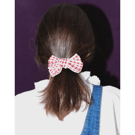 Barrette Molly - Vichy rouge