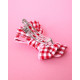 Barrette Molly - Vichy rouge
