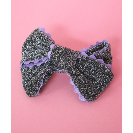 Barrette Rachel - Glitter argent