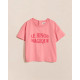 T-shirt Le bisou magique - Framboise - Taille 4 ans