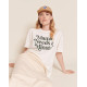 T-shirt Mama needs a minute - Blanc - Taille S