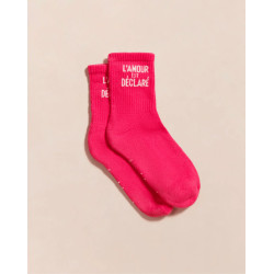 Chaussettes L'amour est déclaré - Rose - Taille 36/41