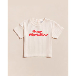 T-shirt Coeur chamallow - Taille 4 ans