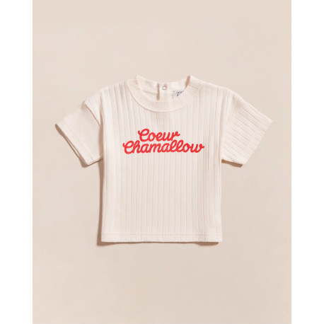 T-shirt Coeur chamallow - Taille 4 ans