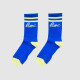 Chaussettes adulte Bisou bleu/jaune - 36/41