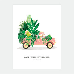 Affiche small - Mehari with plants