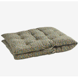 Matelas fleuri dusty green honey rose 70x180cm