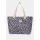 Sac cabas Claude - Léopard lilas