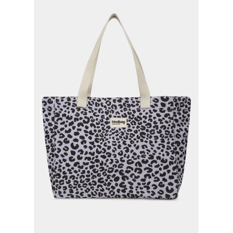 Sac cabas Claude - Léopard lilas