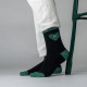 Chaussettes Coeur - Noir et vert - Taille 37/40