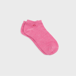 Socquettes unies paillettées Pink - Taille 37/40