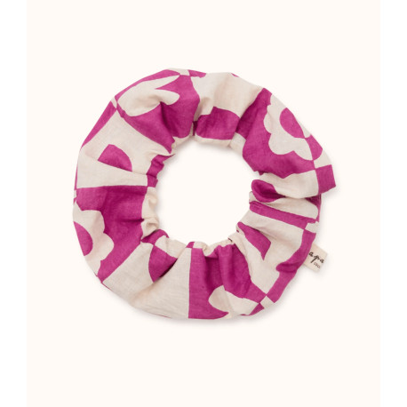 Chouchou Manju - Damier fuchsia