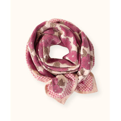 Big foulard Latika Bloom - Macadamia