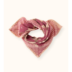 Small foulard Manika Bloom - Macadamia