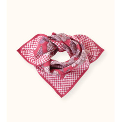 Small foulard Manika Bloom - Magenta